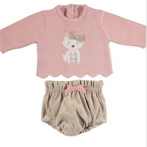 Mayoral Sweater & Bloomer Set sz 12 months